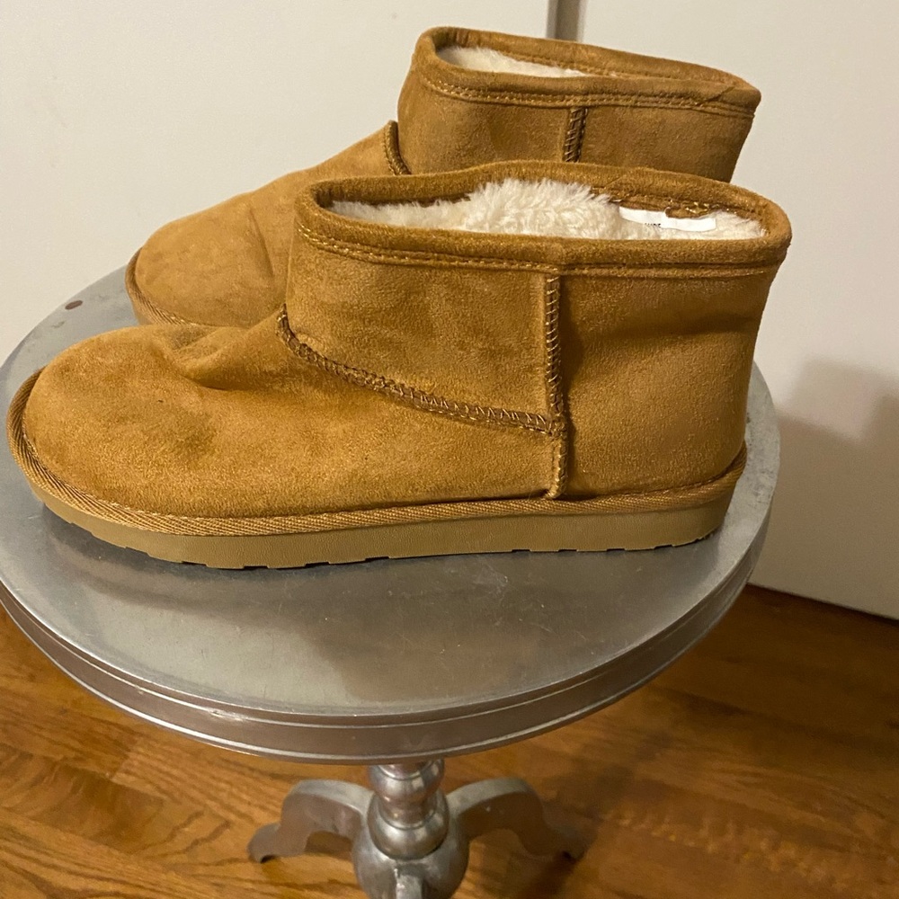 Cozy Tan Kids Boots